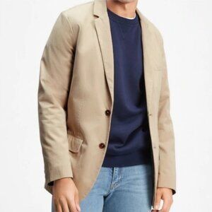 GAP Men Khaki Blazer Jacket Size XL Two Button Casual Office City